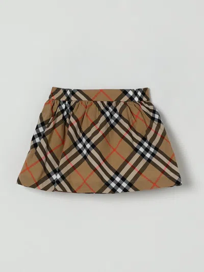 Burberry Skirt  Kids Color Beige In Brown