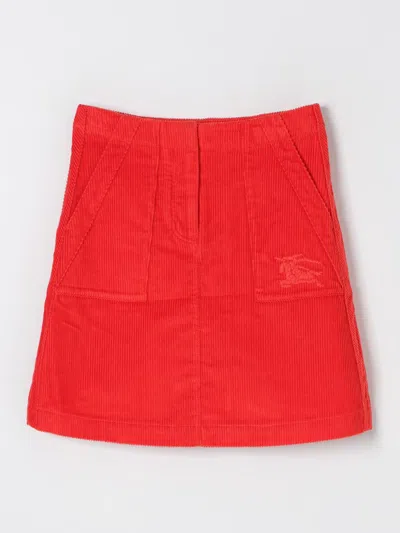 Burberry Skirt  Kids Color Red In Rot