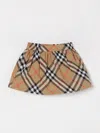 Burberry Kids Skirts Grey In Sand