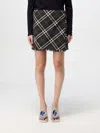 Burberry Embroidered Polyester Blend Mini Skirt In Grün