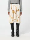 Burberry "guardian" Pleated Midi Skirt In Weiss