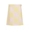 Burberry Checked A-line Mini Skirt In Multicolor