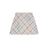Burberry Check-pattern Wool Skirt In Multicolor