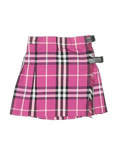 Pre-owned Burberry Kids' Skirt In Pink
