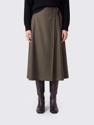 Burberry Skirt Woman Color Green