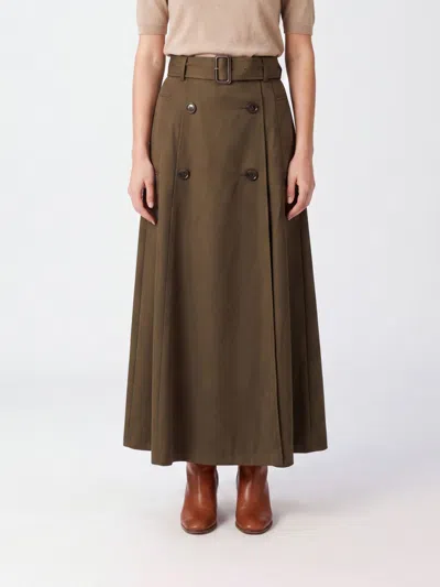 Burberry Skirt Woman Color Nude In Green