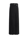 Burberry Crepe Jersey Maxi Skirt Skirts Black