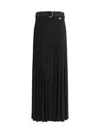 Burberry Crepe Jersey Maxi Skirt Skirts Black In Black