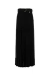 Burberry Crepe Jersey Maxi Skirt Skirts Black