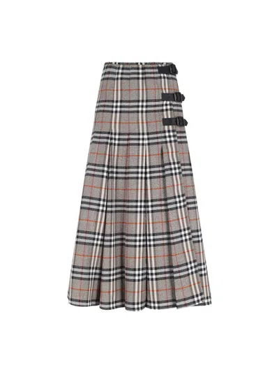 Burberry Skirts In Gray