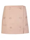 Burberry Skirt With Buttons In Beige