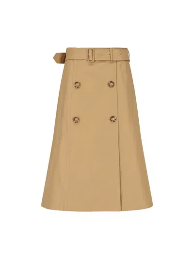 Burberry Skirts In Beige