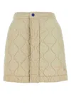 Burberry Quilted Mini Skirt In Beige O Tan