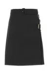 Burberry Women's Stretch Polyester Blend Skirt In Black