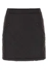 Burberry Dark Brow Cotton Mini Skirt In Brown