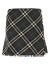 Burberry Embroidered Polyester Blend Mini Skirt In Multicolor
