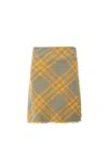 Burberry Multicolor Check-pattern Frayed Kilt In Multicolor