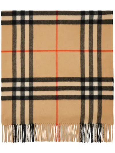 Burberry Skirts Of Cashmere With Squares In Neutral