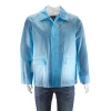 Burberry Sky Blue Soft-touch Plastic Jacket In Sky Blue