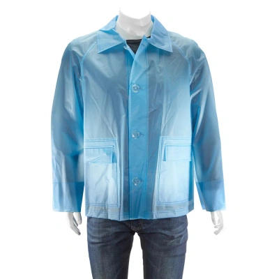 Burberry Sky Blue Soft-touch Plastic Jacket