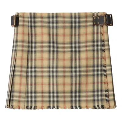 Pre-owned Burberry Skye Skirt 'sand' | Tan | Women's Size 2 In Brown