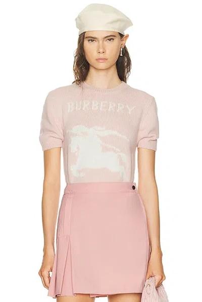 Burberry Pastel Pink Wool Sweater