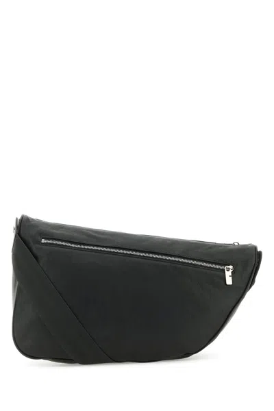 ショルダーバッグ BURBERRY Slate Leather Large Shield Crossbody Bag Burberry Slate Leather Large Shield Crossbody Bag In Black
