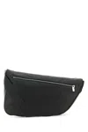 Burberry Slate Leather Large Shield Crossbody Bag