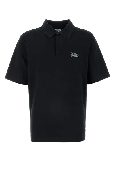 BURBERRY SLATE PIQUET POLO SHIRT