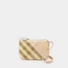 Burberry Snip Check Jacquard Flap Shoulder Bag
