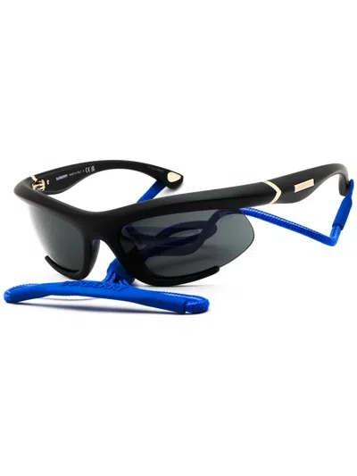 Burberry Sleek Oval Designer Sunglasses For Men In Black