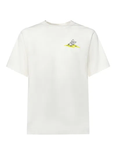 Burberry Sleeping Knight Cotton T-shirt In White