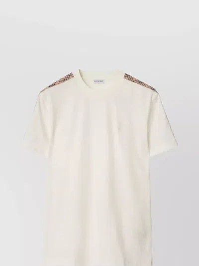 BURBERRY SLEEVE CHECK COTTON T-SHIRT