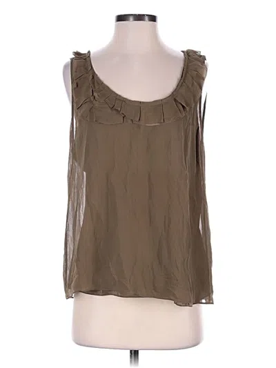 Pre-owned Burberry Sleeveless Blouse In Brown
