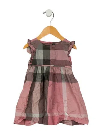 Pre-owned Burberry Babies' Sleeveless Dress In Pink