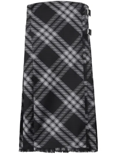 Burberry Sleeveless Mini Dress In Gray