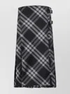 Burberry Wool Kilt Dress With Check Motif