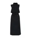 Burberry Sleeveless Trench Dress In Black