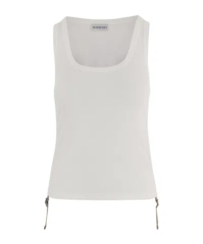 Burberry Sleeveless Vest In White