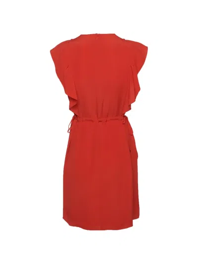 Pre-owned Burberry Sleveless Mini Dress In Red