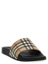 Burberry Patterned Strap Slide Sandals