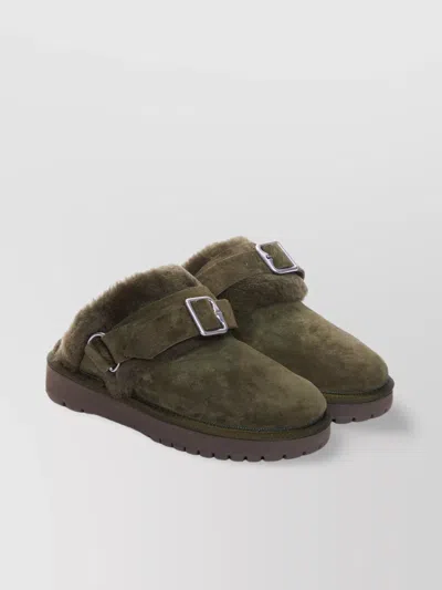 BURBERRY SLIDERS CHUBBY STRAP DETAIL