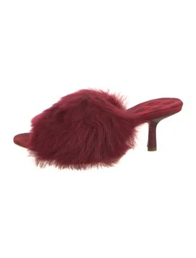 Pre-owned Burberry Slides In Red