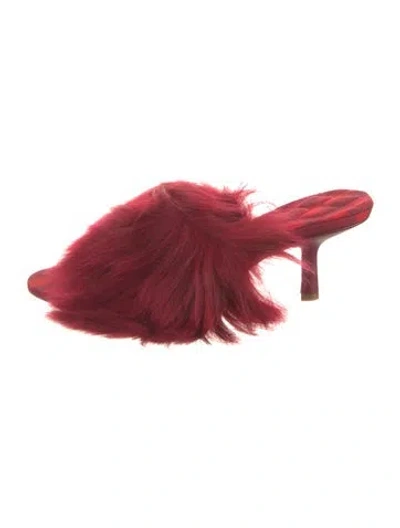 Pre-owned Burberry Slides In Red