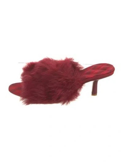 Pre-owned Burberry Slides In Red