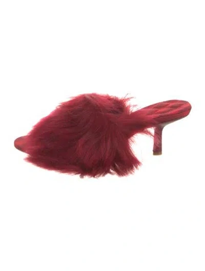 Pre-owned Burberry Slides In Red