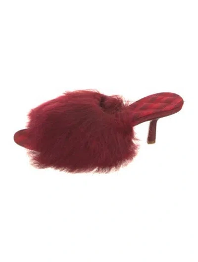 Pre-owned Burberry Slides In Red