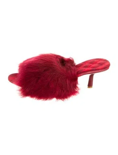 Pre-owned Burberry Slides In Red