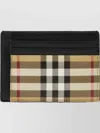 Burberry Slim Check Pattern Cardholder Contrast Trim