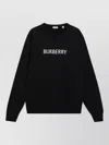 Burberry Black Slim Cotton Terry-effect Sweatshirt In Black